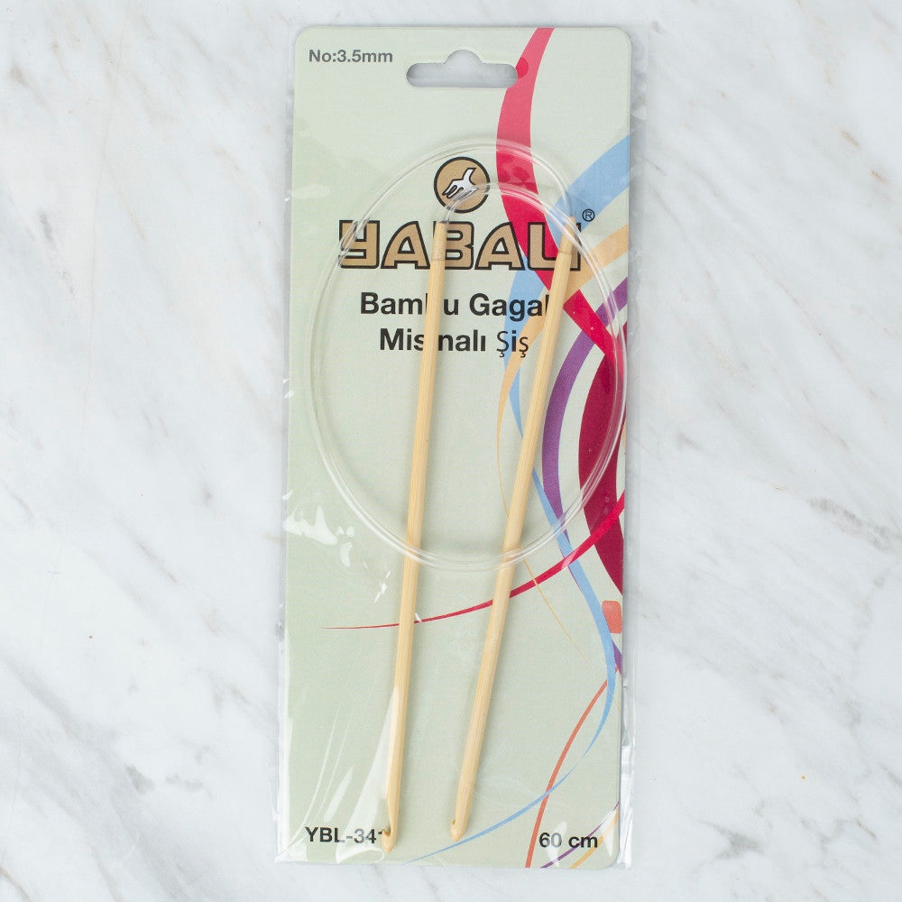 Yabalı Bambu Gagalı 3.5 mm 60 cm Misinalı Şiş - YB341