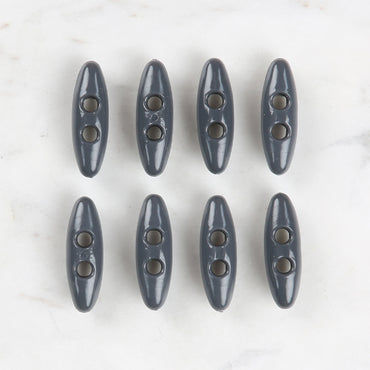 Loren Crafts 8'li Koyu Gri Çoban Düğme - 14