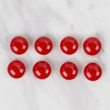 Loren Crafts 8'li Kırmızı Düğme - 48