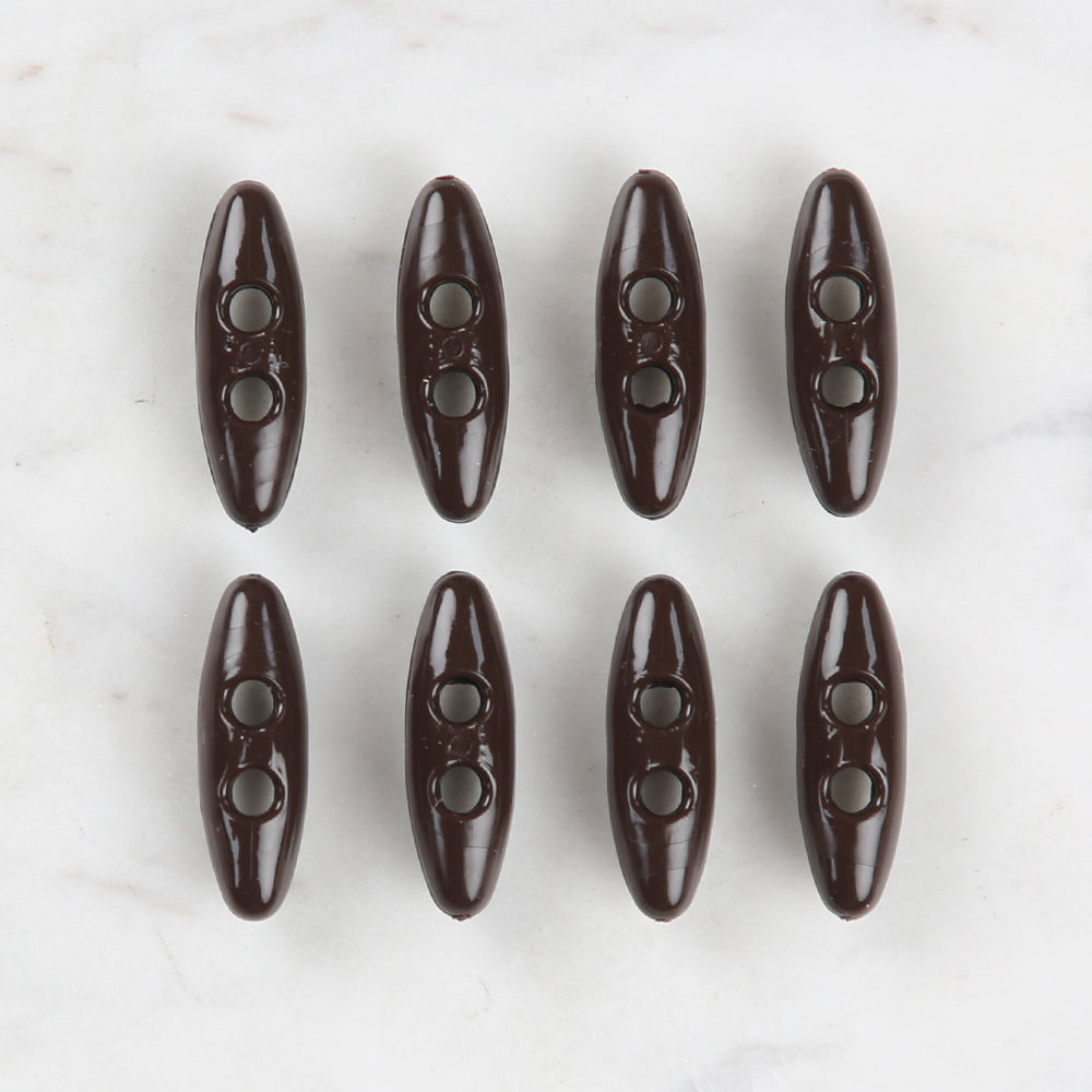 Loren Crafts 8'li Kahverengi Çoban Düğme - 54