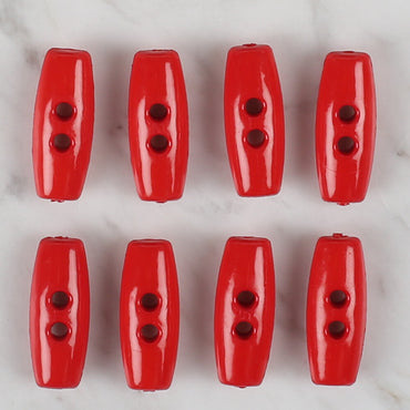 Loren Crafts kırmızı 8'li çoban düğmesi - 58