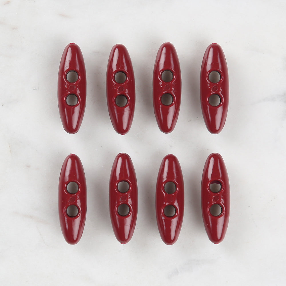 Loren Crafts Bordo 8'li Çoban Düğme - 66