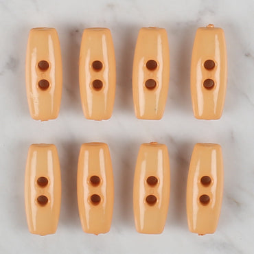 Loren Crafts açık turuncu 8'li çoban düğme - 68