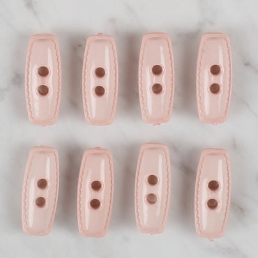 Loren Crafts açık pembe 8'li çoban düğmesi - 79