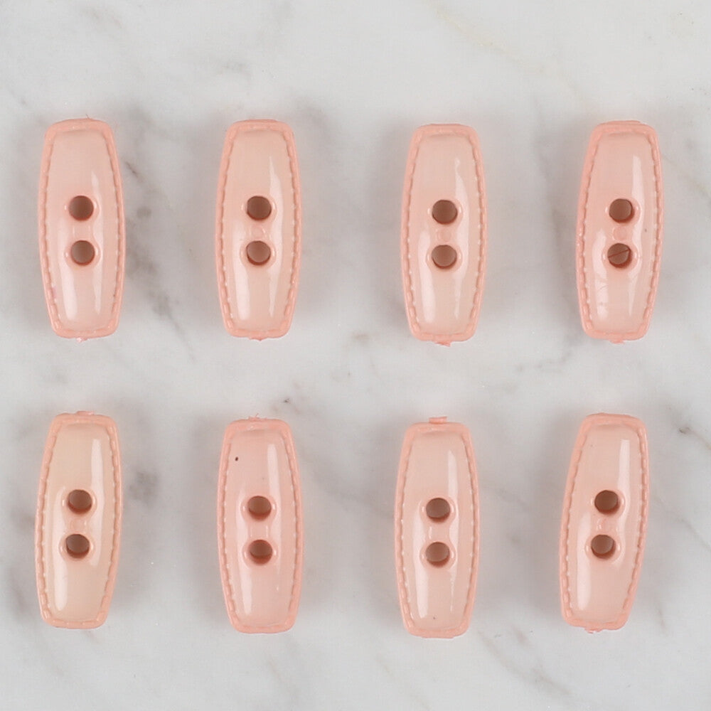 Loren Crafts açık pembe 8'li çoban düğmesi - 80