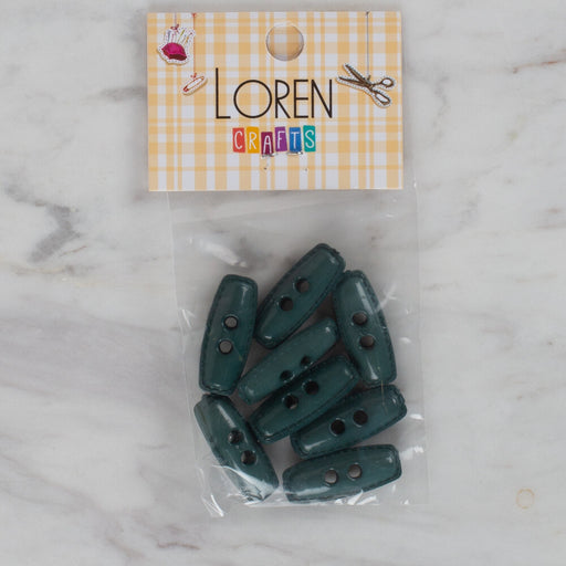 Loren Crafts yeşil 8'li çoban düğmesi - 91