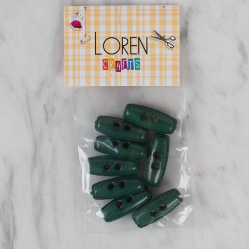 Loren Crafts yeşil 8'li çoban düğmesi - 92