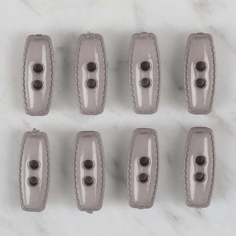 Loren Crafts gri 8'li çoban düğmesi - 93