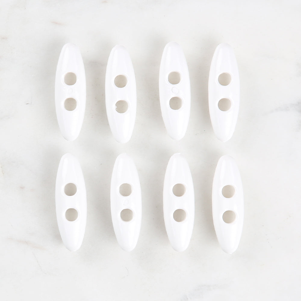 Loren Crafts 8'li Beyaz Çoban Düğme - 99