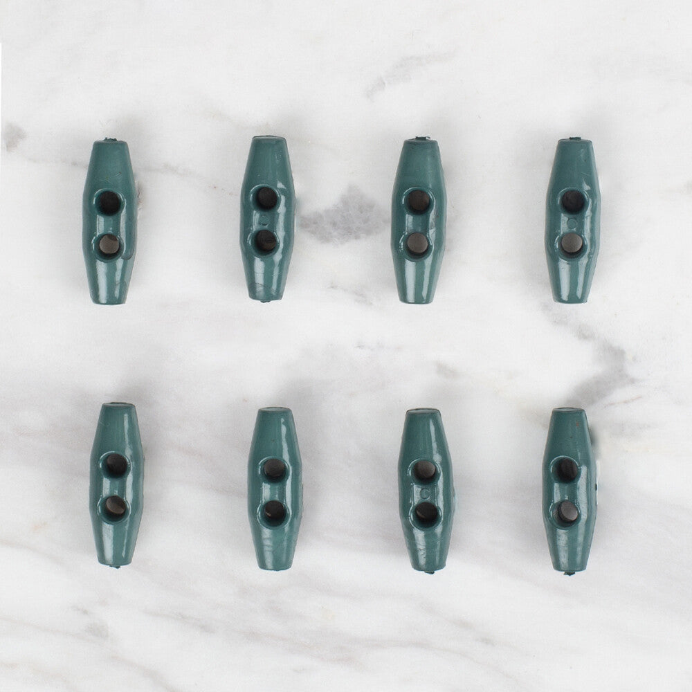 Loren Crafts 8'li yeşil çoban düğme - 102