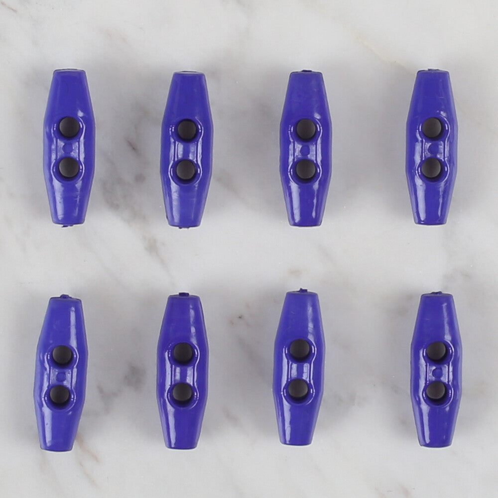 Loren Crafts saks mavi 8'li çoban düğme - 105