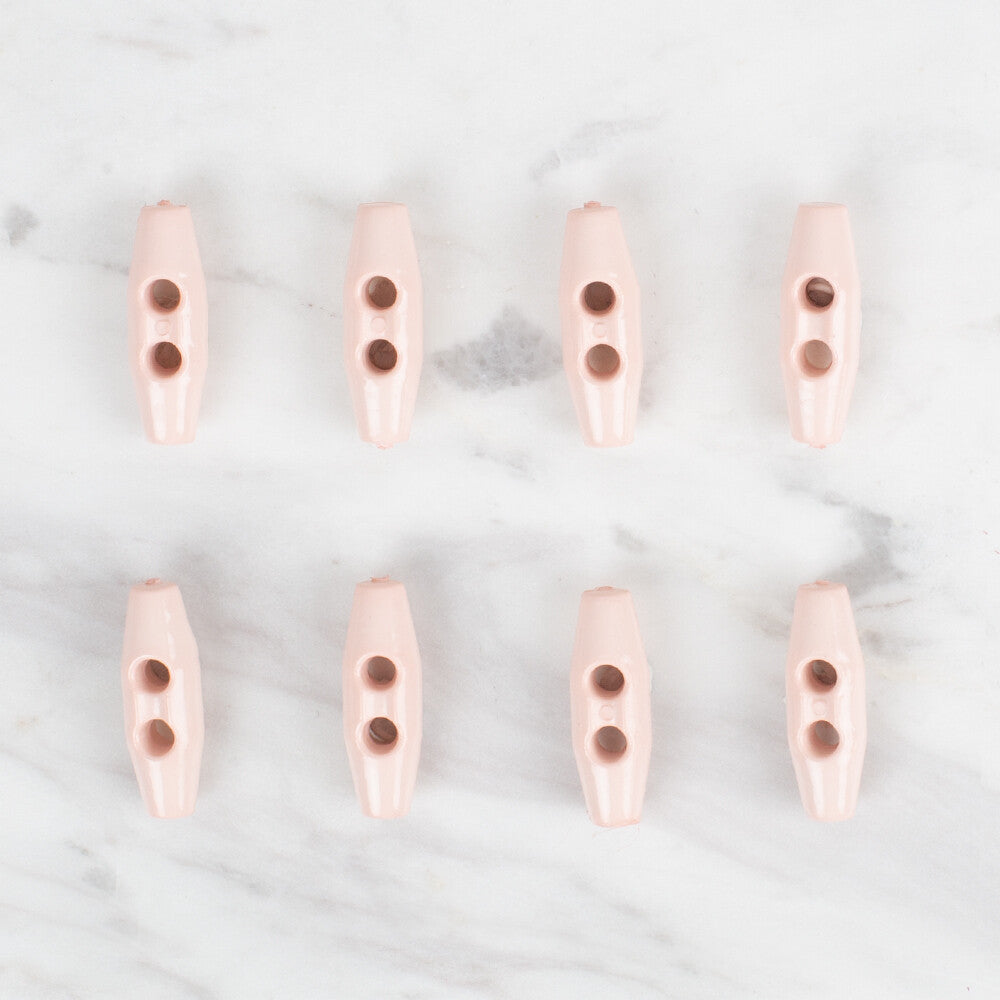 Loren Crafts 8'li pembe çoban düğme - 112