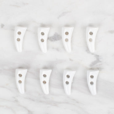 Loren Crafts 8'li Beyaz Çoban Düğme - 119