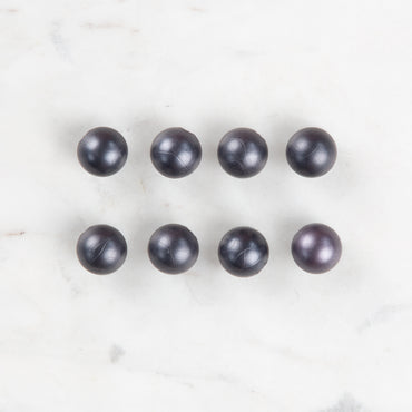 Loren Crafts 8'li Gri Plastik İnci Düğme - 0146
