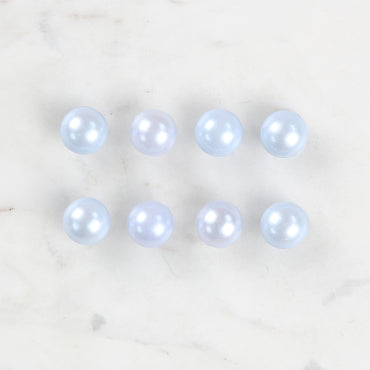 Loren Crafts 8'li Mavi Plastik İnci Düğme - 0156