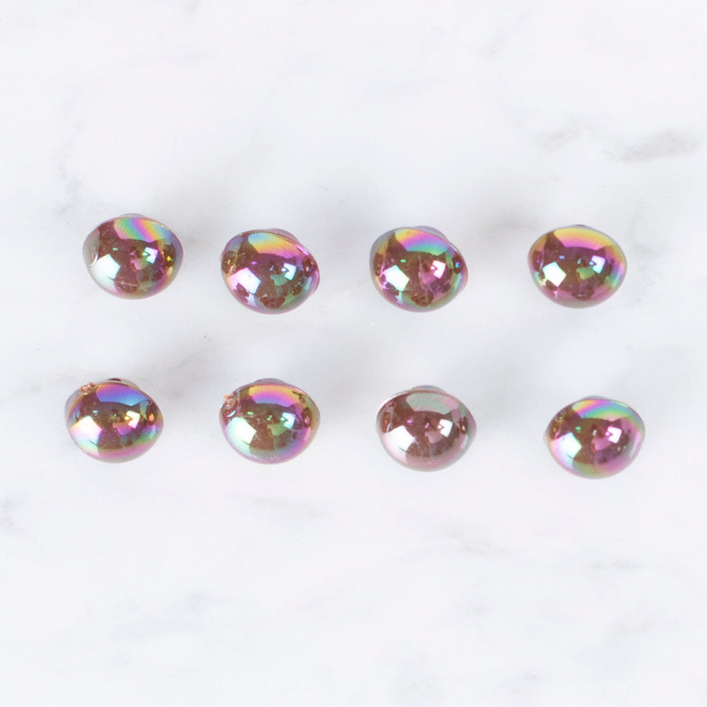 Loren Crafts 8'li Sedefli Kahve Düğme - 0172