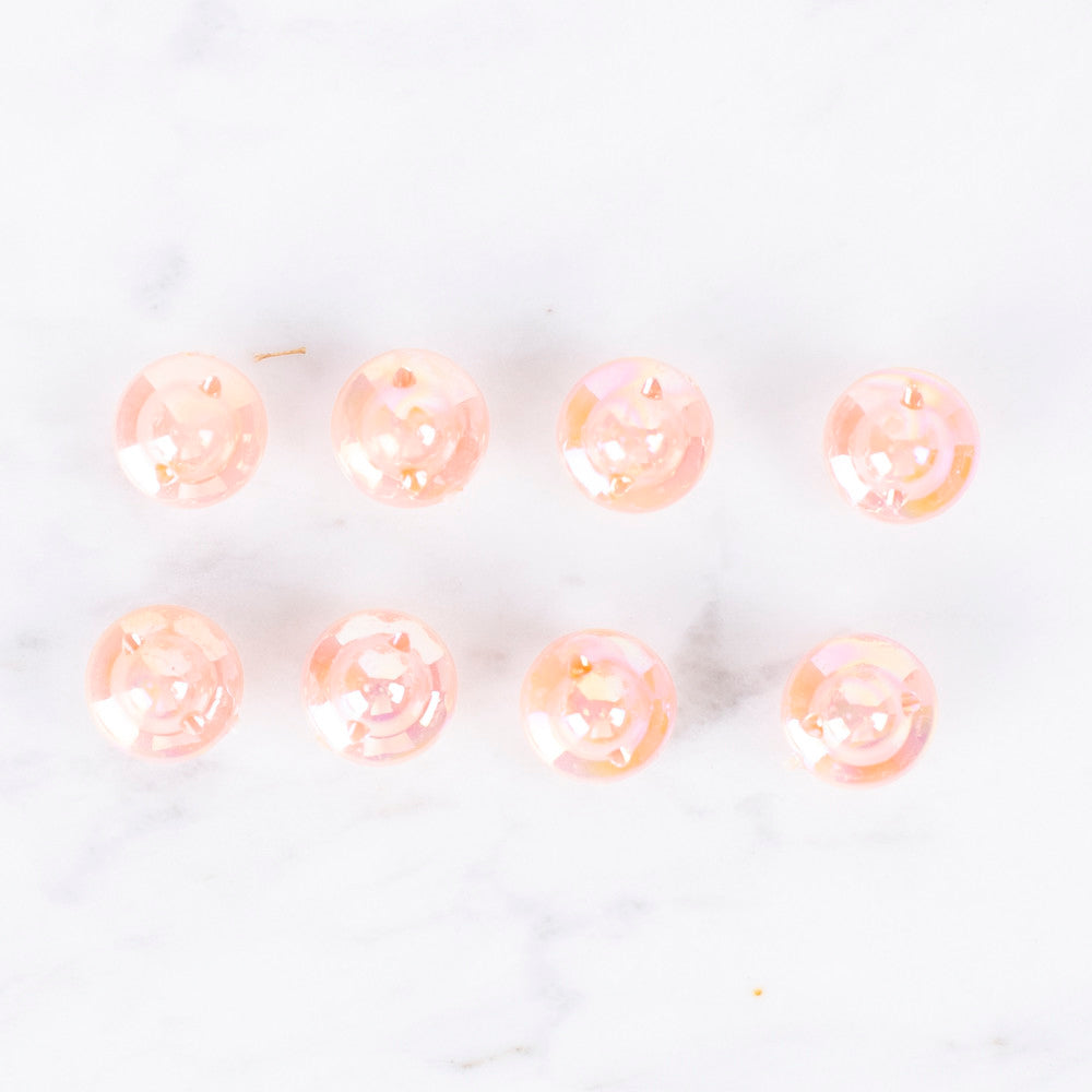 Loren Crafts 8'li Sedefli Somon Rengi Düğme - 0175