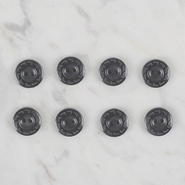 Loren Crafts 8'li Gri Düğme - 182