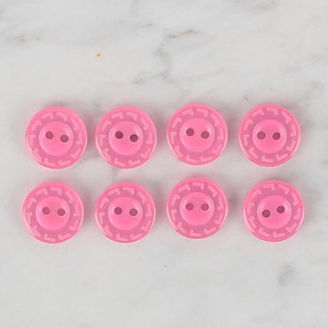 Loren Crafts 8'li Pembe Düğme - 189