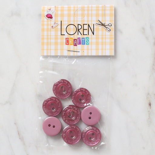 Loren Crafts 8'li Vişne Çürüğü Düğme - 190