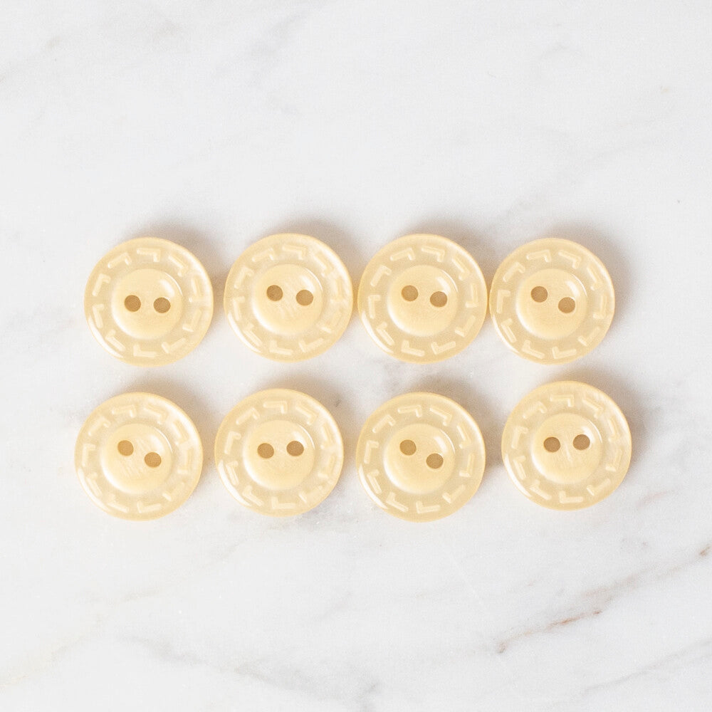 Loren Crafts 8'li Bebe Sarı Düğme - 192