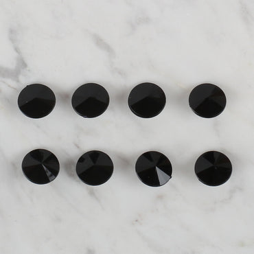 Loren Crafts siyah 8'li düğme - 194