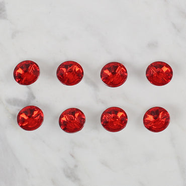 Loren Crafts kırmızı 8'li düğme - 204