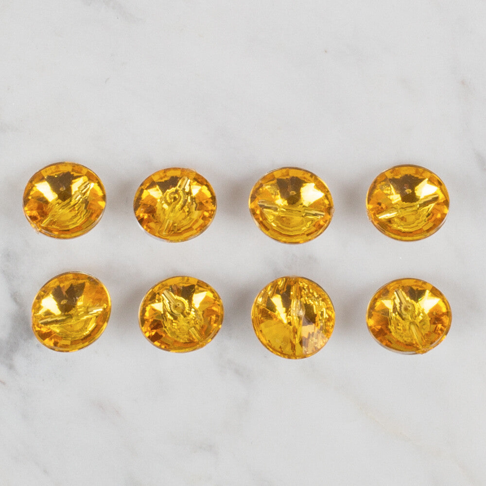 Loren Crafts hardal sarısı 8'li düğme - 206