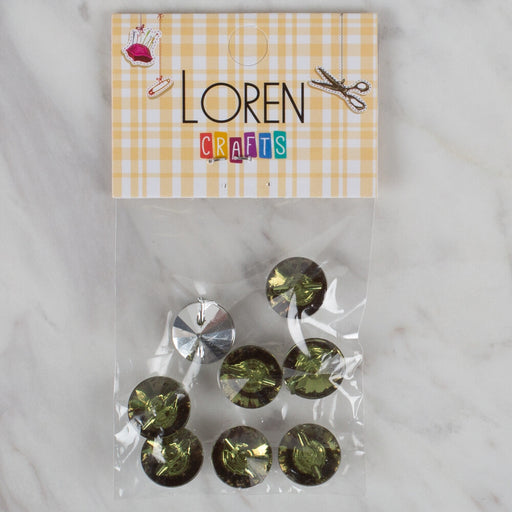Loren Crafts yeşil 8'li düğme - 209