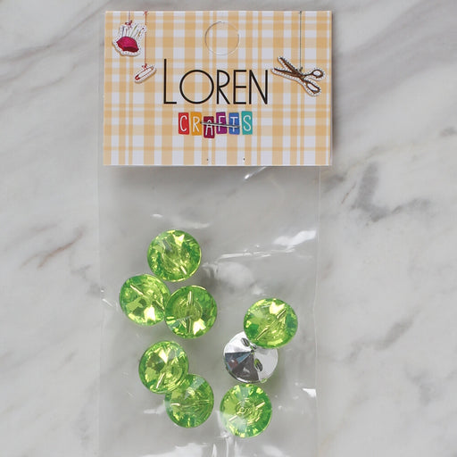 Loren Crafts yeşil 8'li düğme - 211