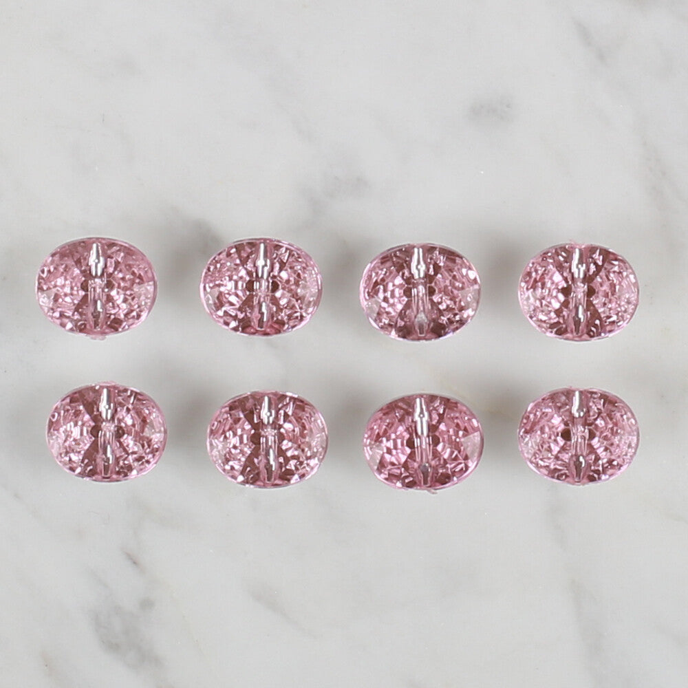 Loren Crafts pembe 8'li düğme - 237