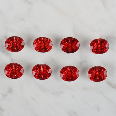 Loren Crafts kırmızı 8'li düğme - 240