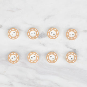 Loren Crafts 8'li Bej Düğme - 288