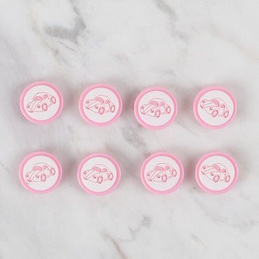 Loren Crafts 8'li Pembe Düğme - 398