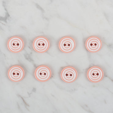 Loren Crafts yavruağzı 8'li yuvarlak düğme - 446