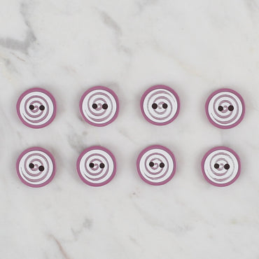 Loren Crafts vişne çürüğü 8'li yuvarlak düğme - 449