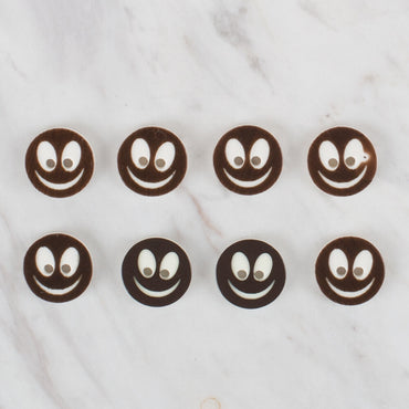 Loren Crafts 8'li gülen yüz koyu kahve - 517