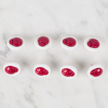 Loren Crafts 8'li Kırmızı Uğur Böceği Düğme - 648