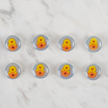 Loren Crafts 8'li Mavi Civciv Düğme - 701