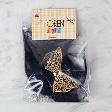 Loren Crafts Patik Süsü 1 Çift - Lacivert