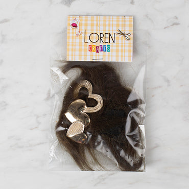 Loren Crafts Patik Süsü 1 Çift - Haki Yeşili