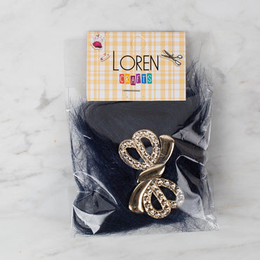 Loren Crafts Patik Süsü 1 Çift - Lacivert