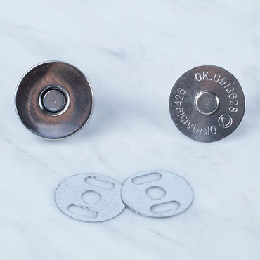 Loren Manyetik Gümüş Metal 5'li Çıt Çıt