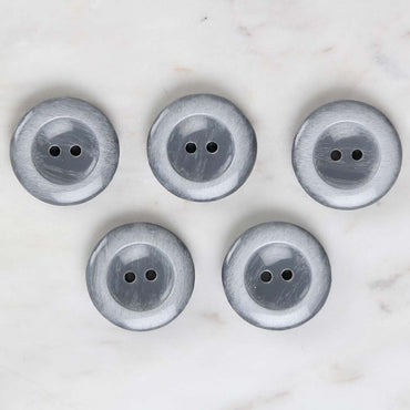 Loren Crafts 5'li Gri Düğme - 1706