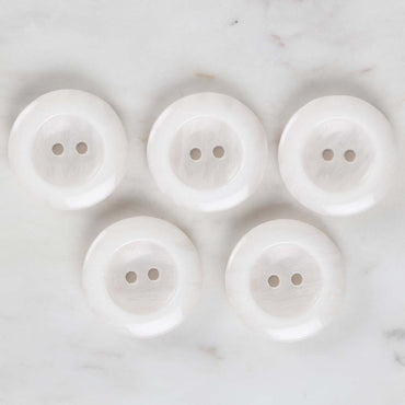 Loren Crafts 5'li Beyaz Düğme - 1710