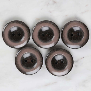 Loren Crafts 5'li Kahverengi Büyük Düğme - 1712