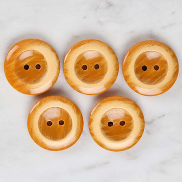 Loren Crafts 5'li Hardal Büyük Düğme - 1716