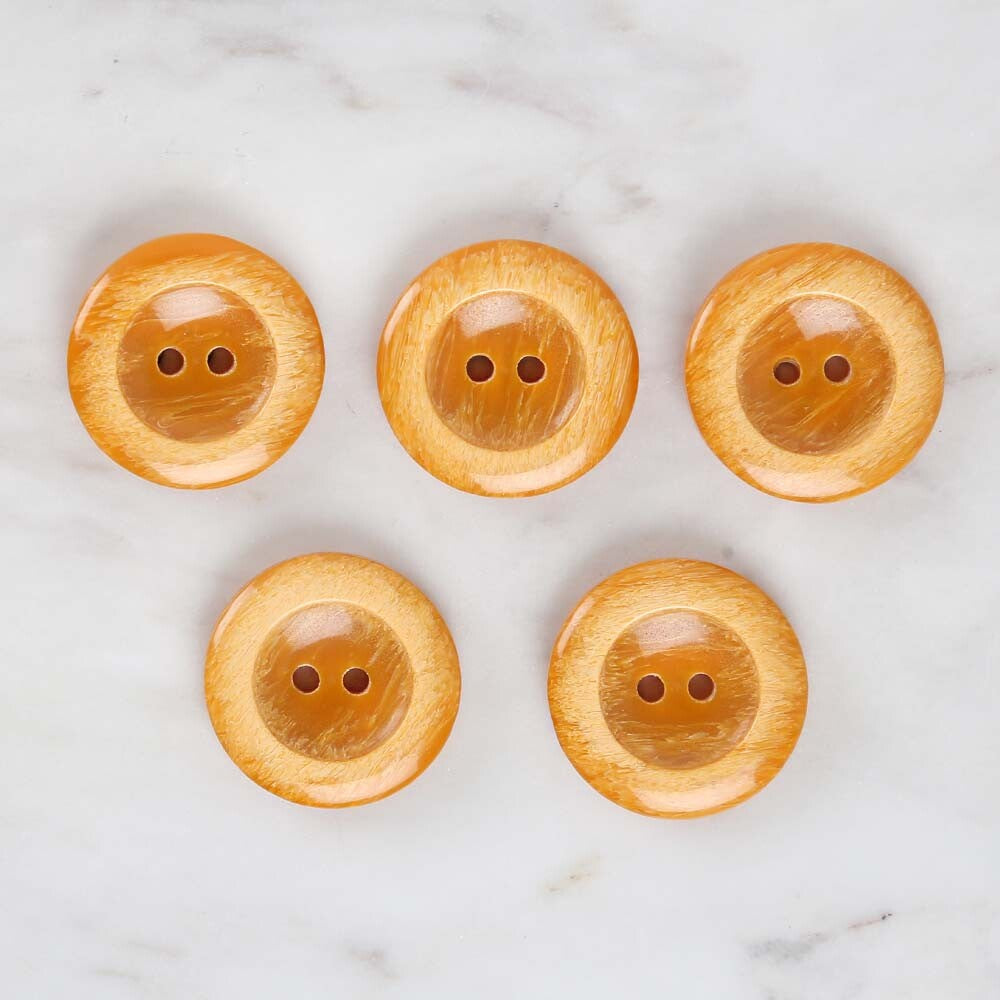 Loren Crafts 5'li Hardal Düğme - 1718