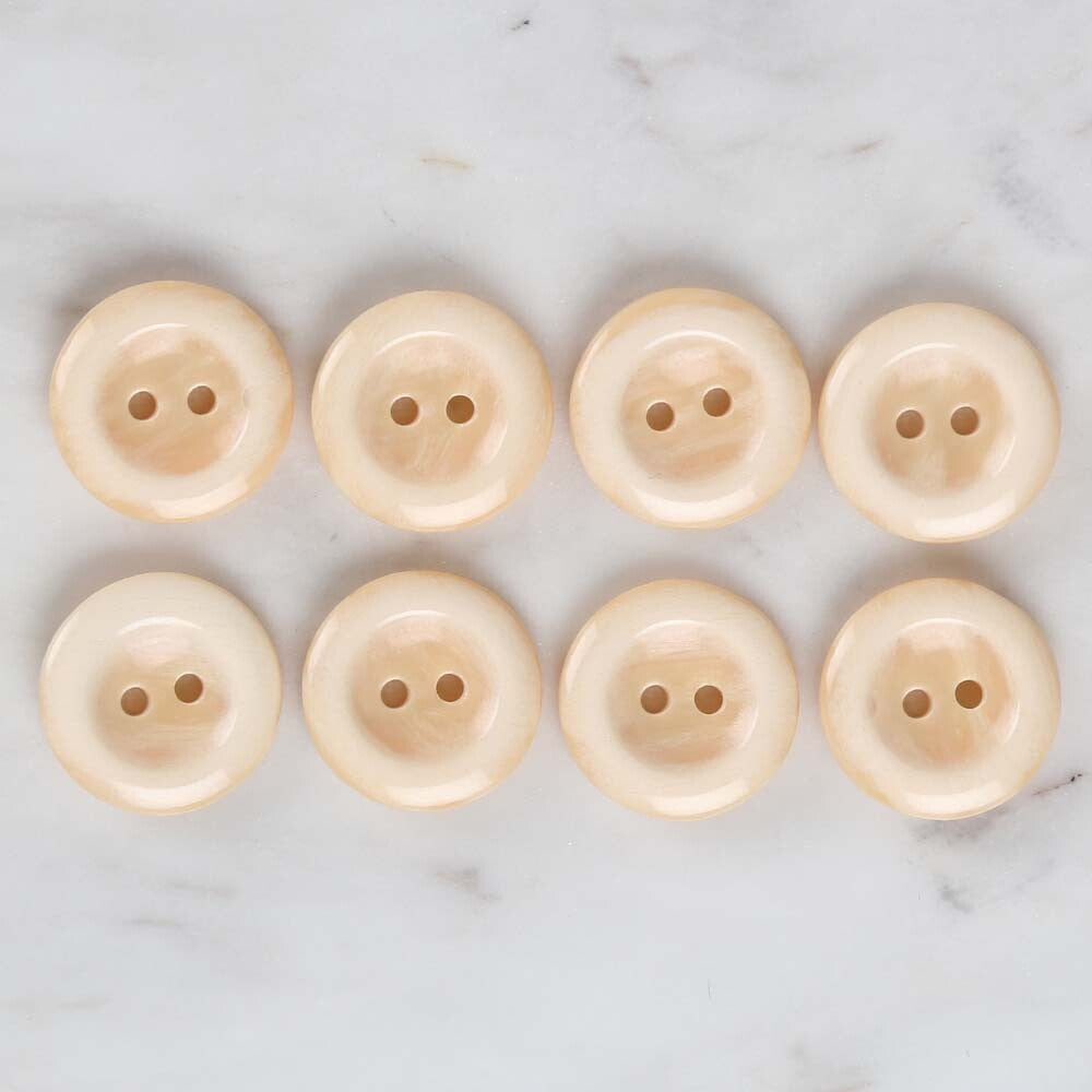Loren Crafts 8'li Krem Düğme - 1723