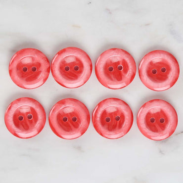 Loren Crafts 8'li Kırmızı Düğme - 1727